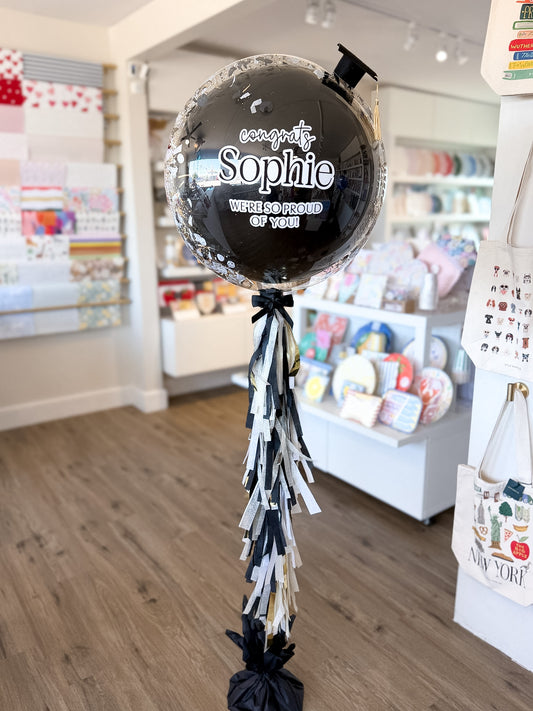 Classic Grad Confetti Balloon