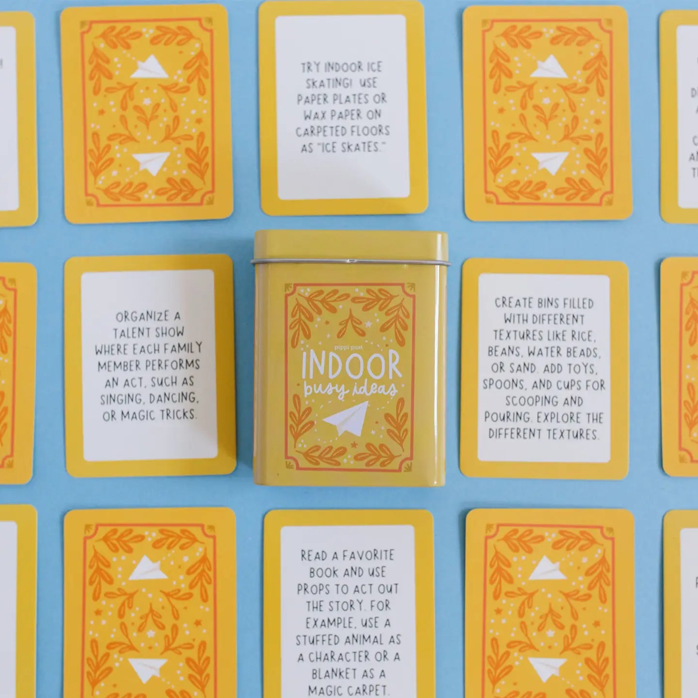 Indoor Busy Ideas Cards Deck of Cards/Storage Tin