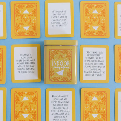 Indoor Busy Ideas Cards Deck of Cards/Storage Tin