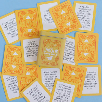 Indoor Busy Ideas Cards Deck of Cards/Storage Tin