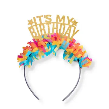 It's My Birthday Crown | Gold/Multi
