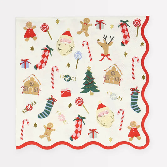 Jolly Christmas Large Napkins
