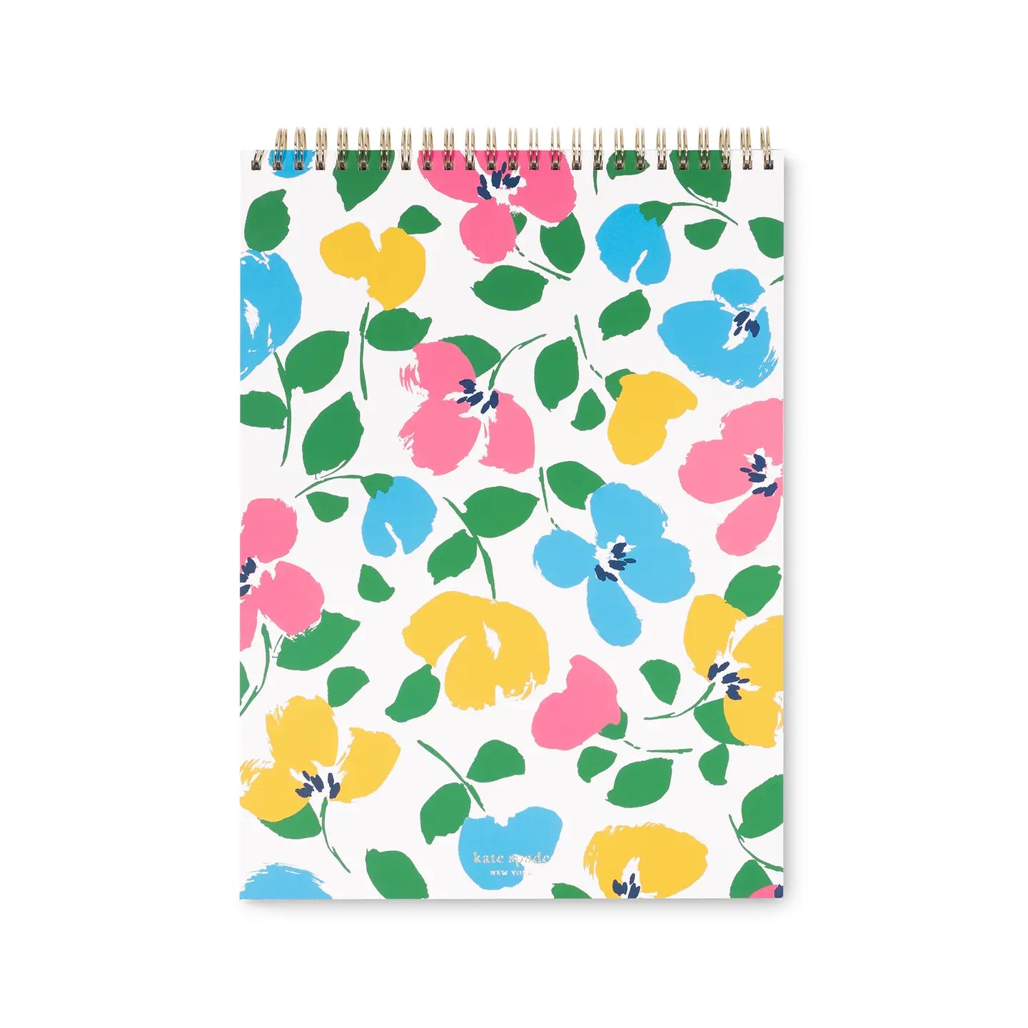 Large Top Spiral Notebook, Painterly Bouquet
