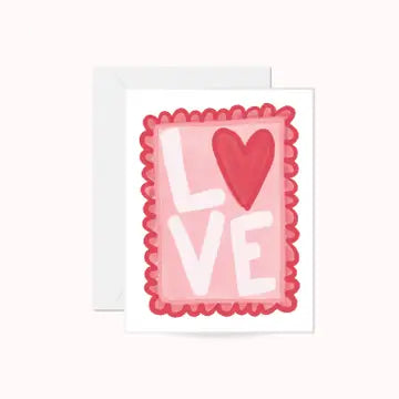 Love Stamp Valentine's Greeting Card