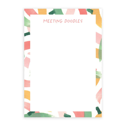 Meeting Doodles Notepad | Funny Desk Notepad