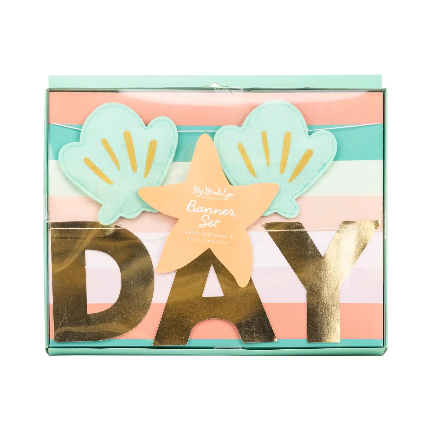 Mermaid Happy Birthday Puffy Felt Banner