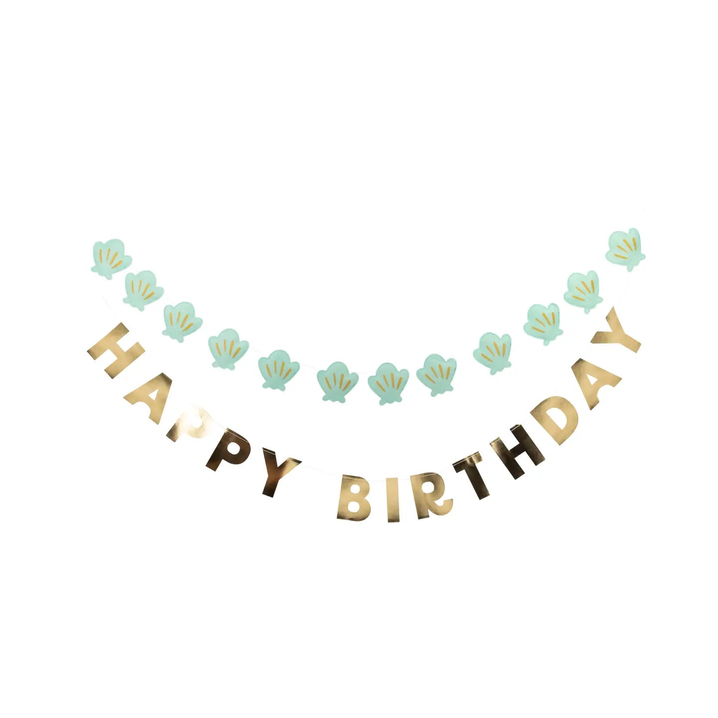 Mermaid Happy Birthday Puffy Felt Banner