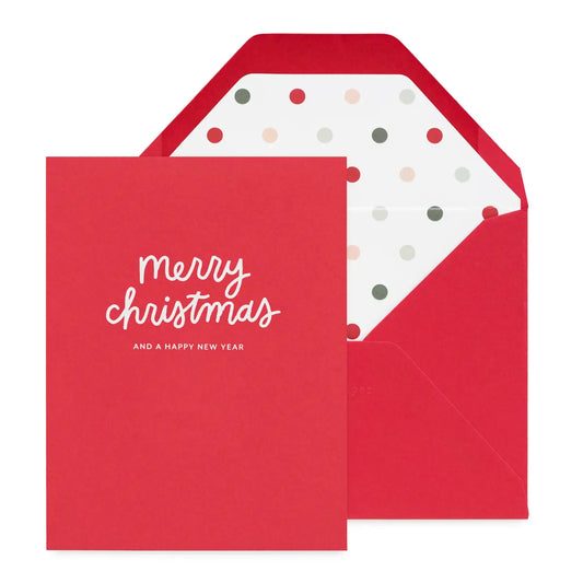Merry Christmas Multi Dot Greeting Card