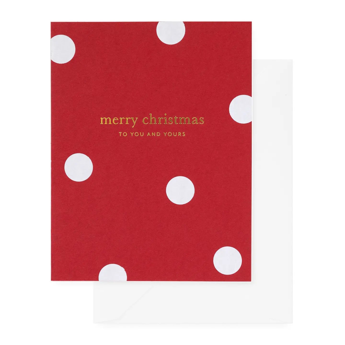Merry Christmas Polka Dot Greeting Card