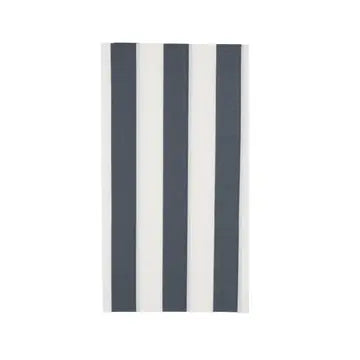 Midnight Blue Cabana Stripe Guest Towels