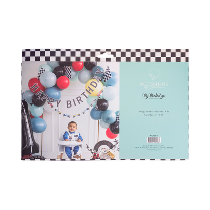 Miles Per Hour - Happy Birthday Banner Set