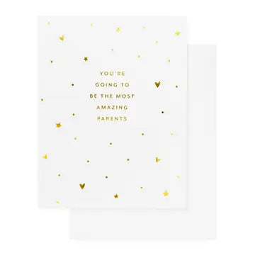 Most Amazing Parents - Foil Printed Gift Card