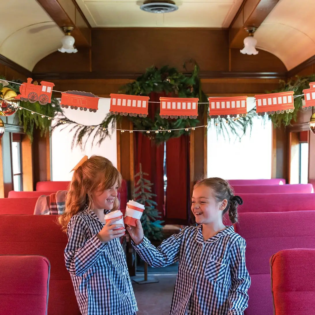 North Pole Express Train & Bell Banner Set