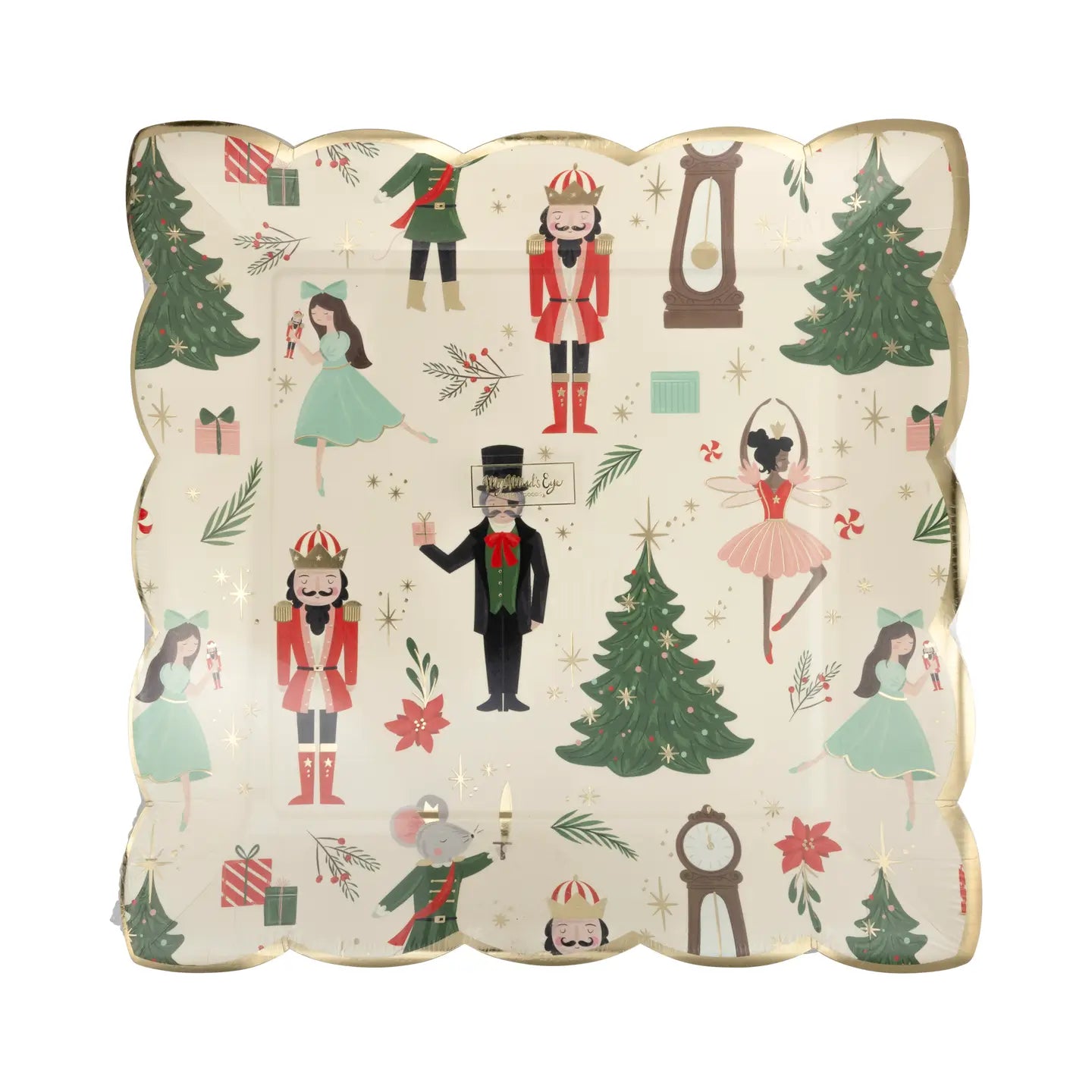 Nutcracker Pattern 9" Plate