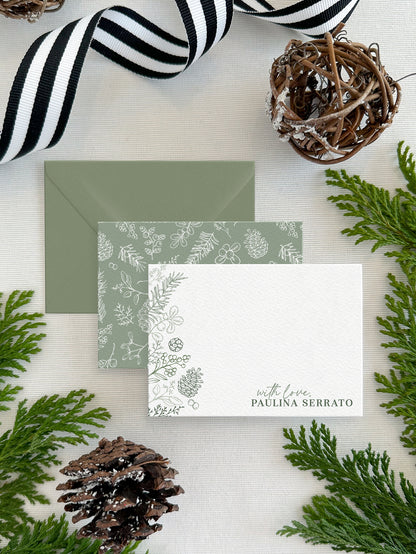 Personalized Christmas Enclosure Cards