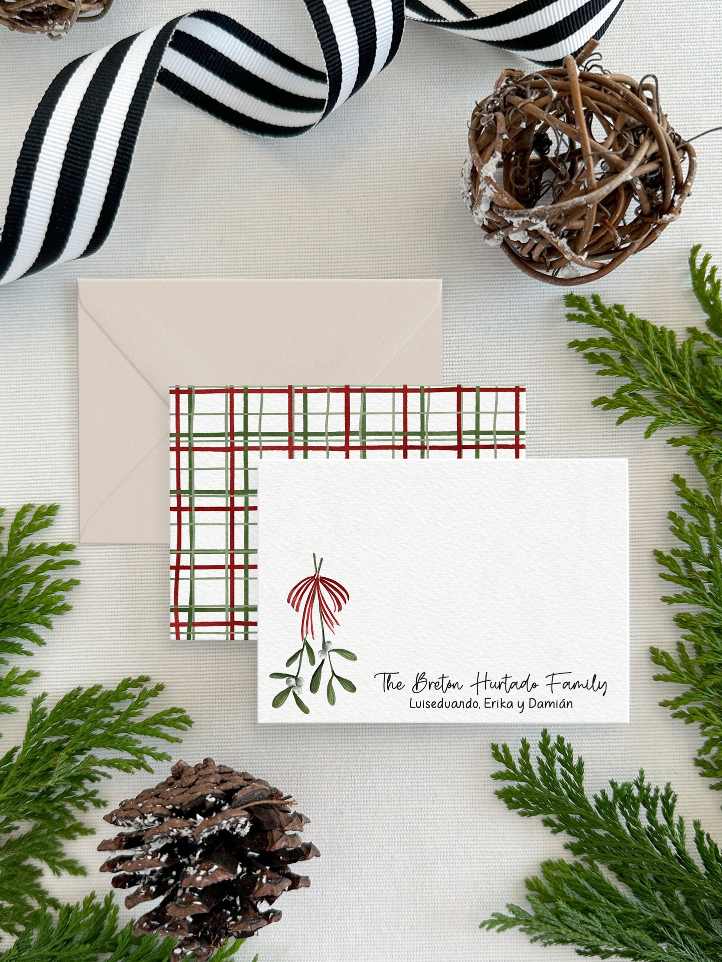 Personalized Christmas Enclosure Cards