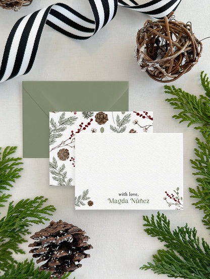 Personalized Christmas Enclosure Cards