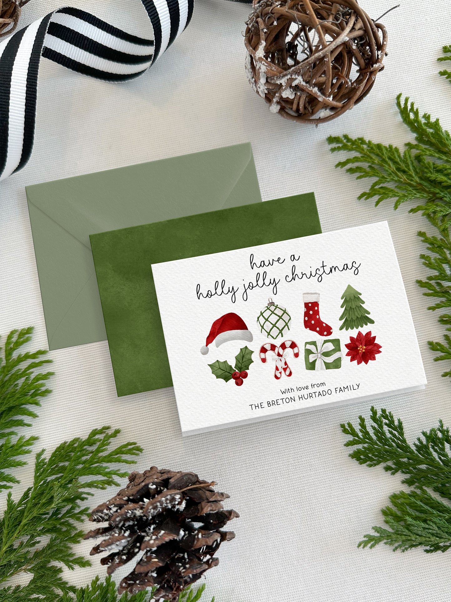 Personalized Christmas Mini Cards