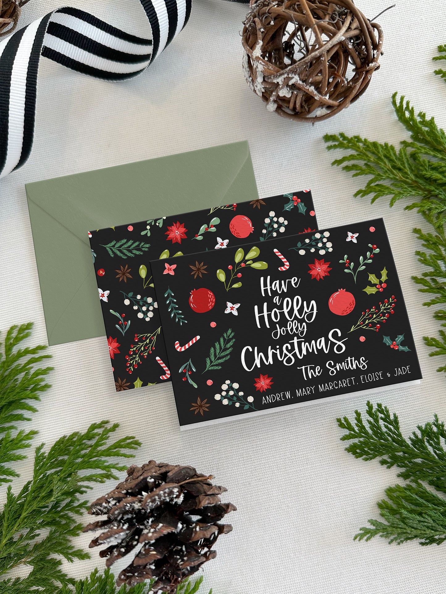 Personalized Christmas Mini Cards
