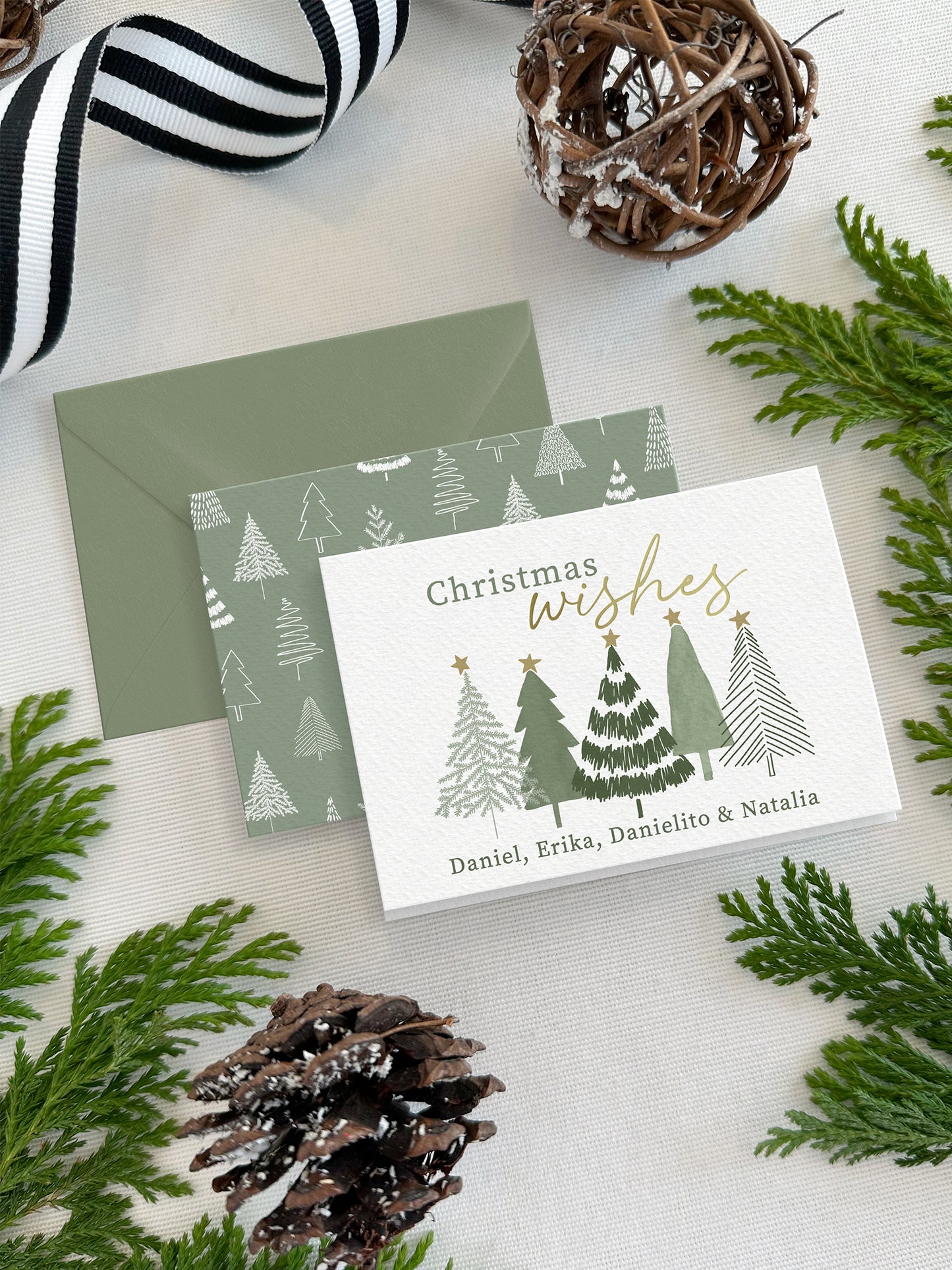 Personalized Christmas Mini Cards