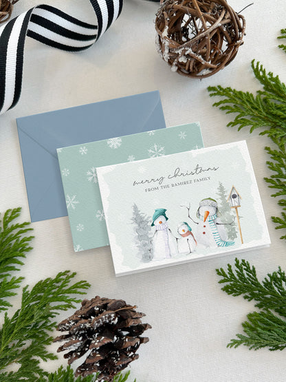 Personalized Christmas Mini Cards