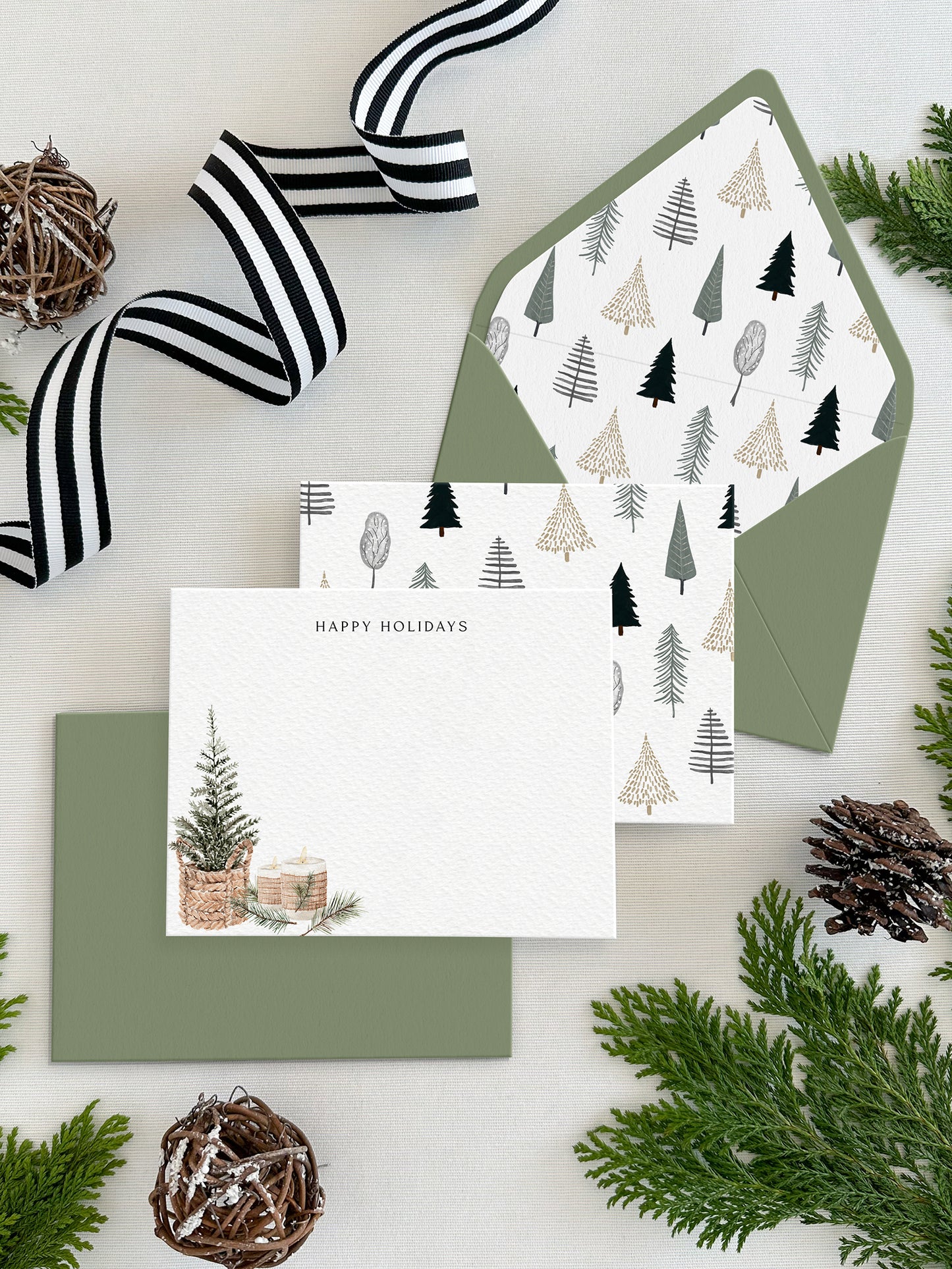 Christmas Flat Notecards