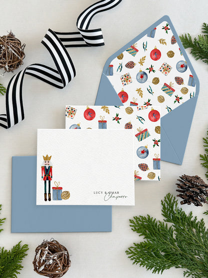 Personalized Christmas Flat Notecards