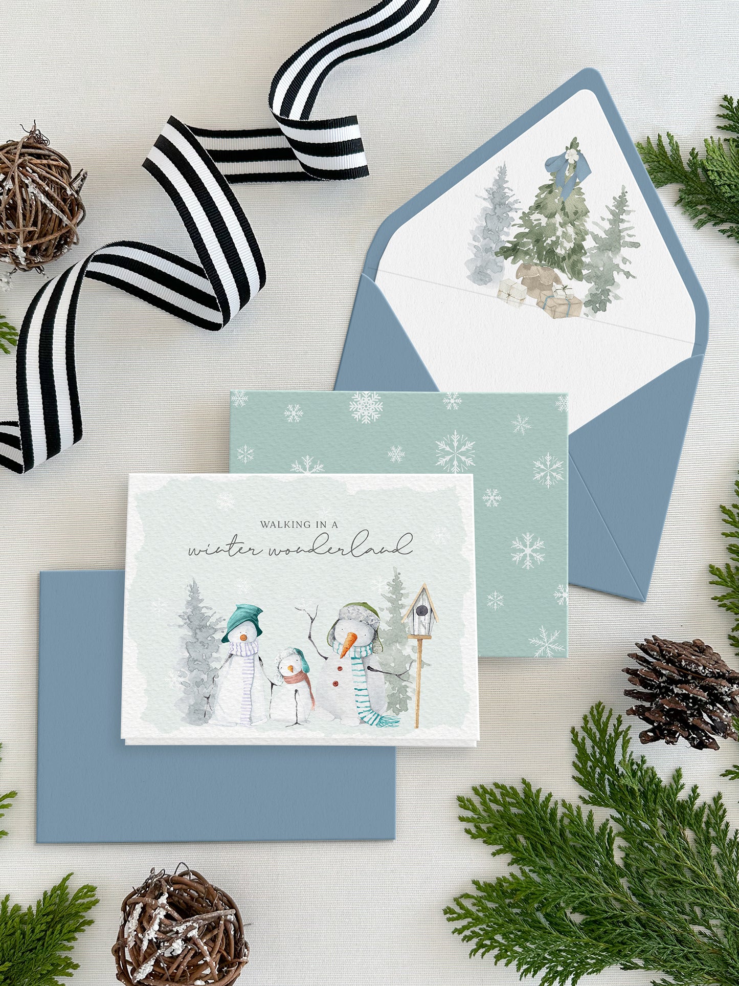 Christmas Folded Notecards