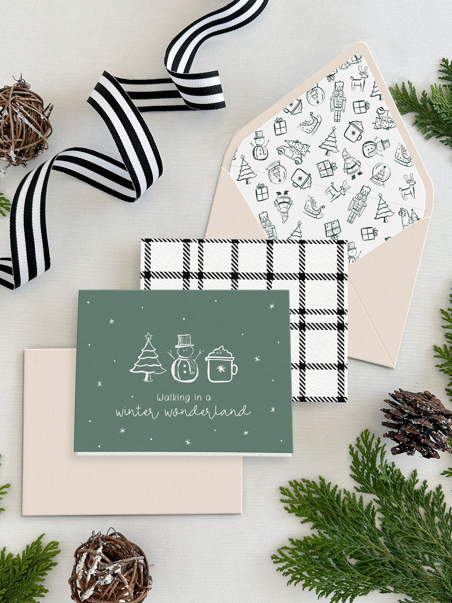 Christmas Folded Notecards