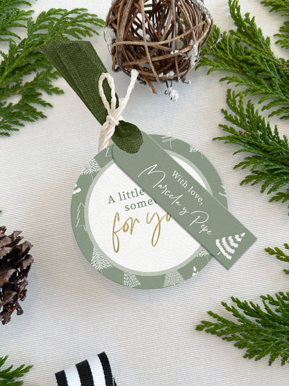 Personalized Christmas Gift Tags - Round
