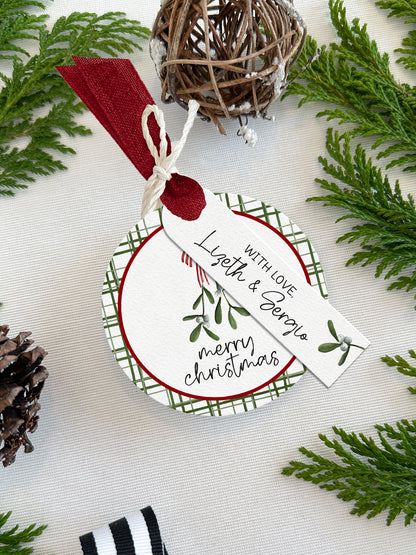Personalized Christmas Gift Tags - Round