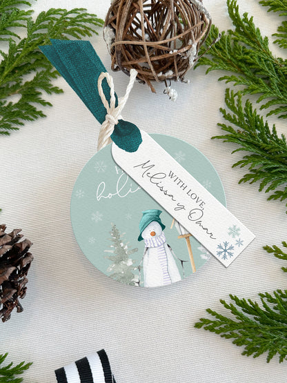 Personalized Christmas Gift Tags - Round