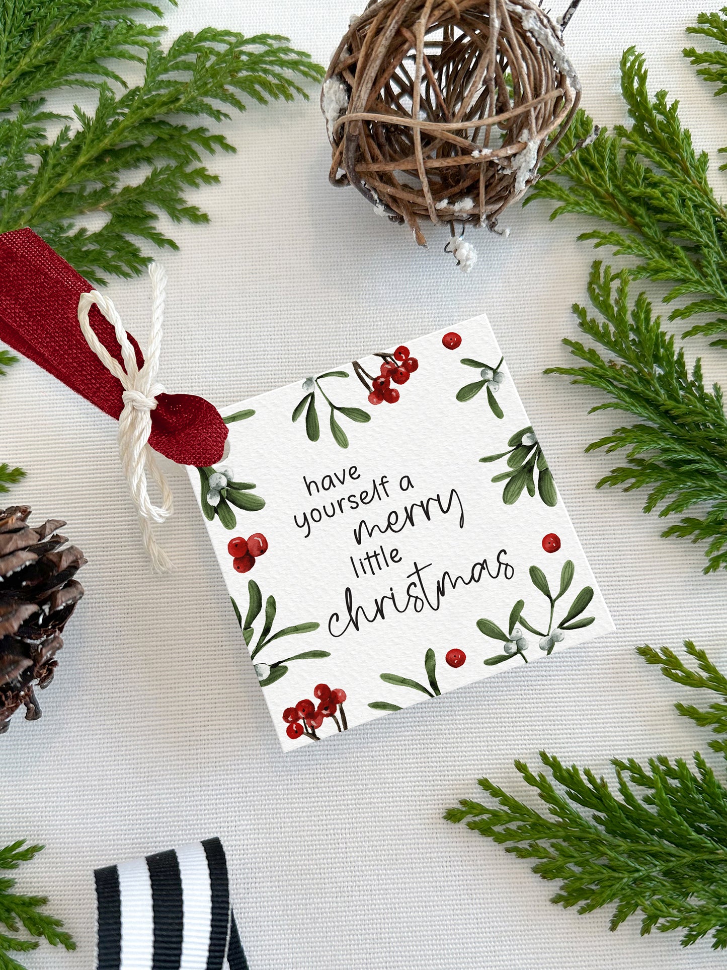 Personalized Christmas Gift Tags - Square