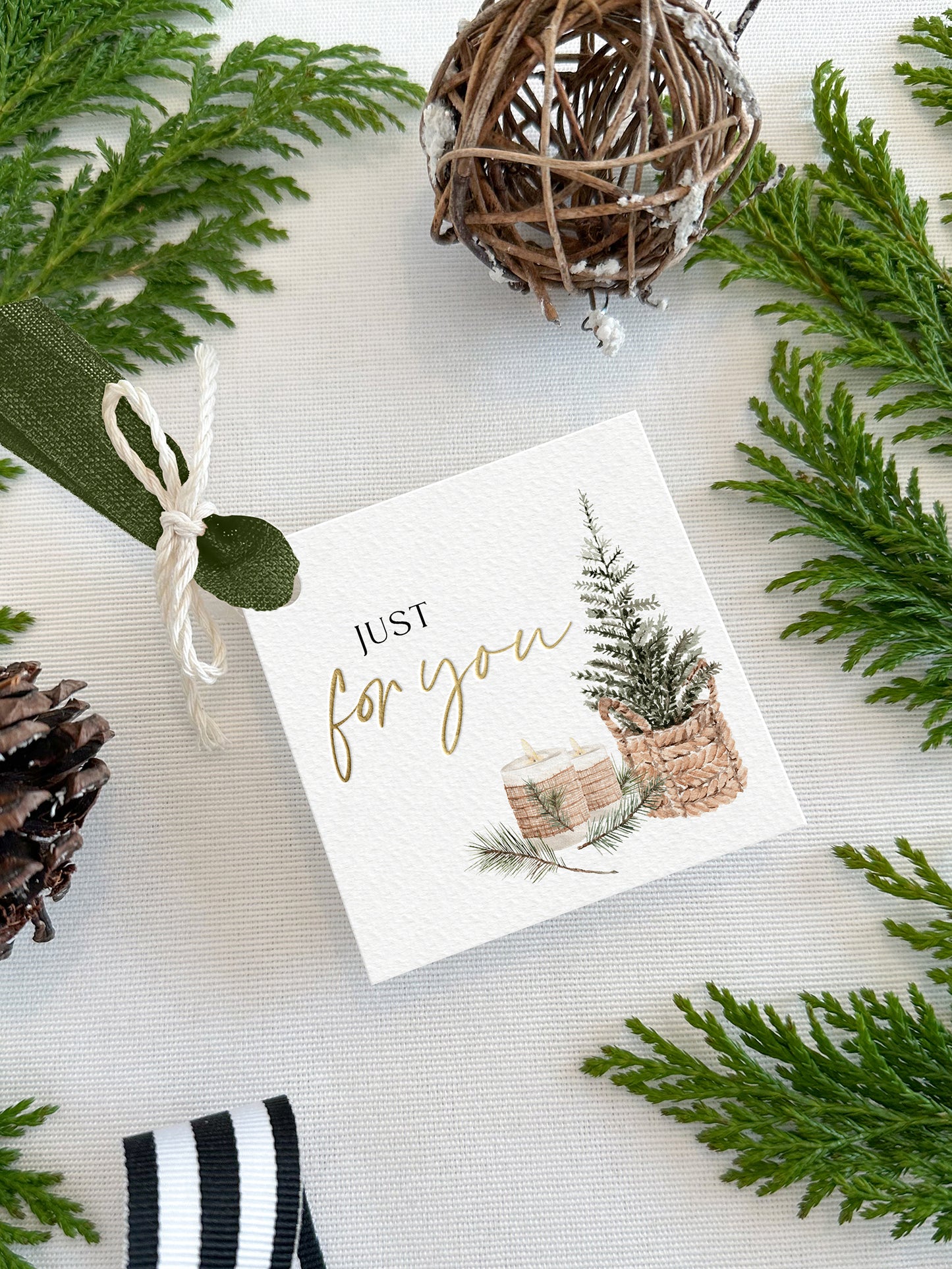 Personalized Christmas Gift Tags - Square