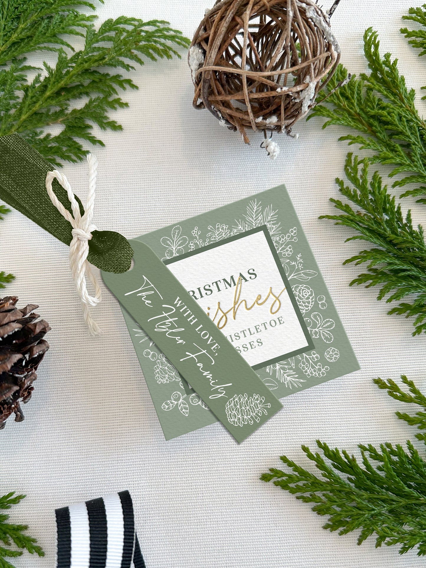 Personalized Christmas Gift Tags - Square