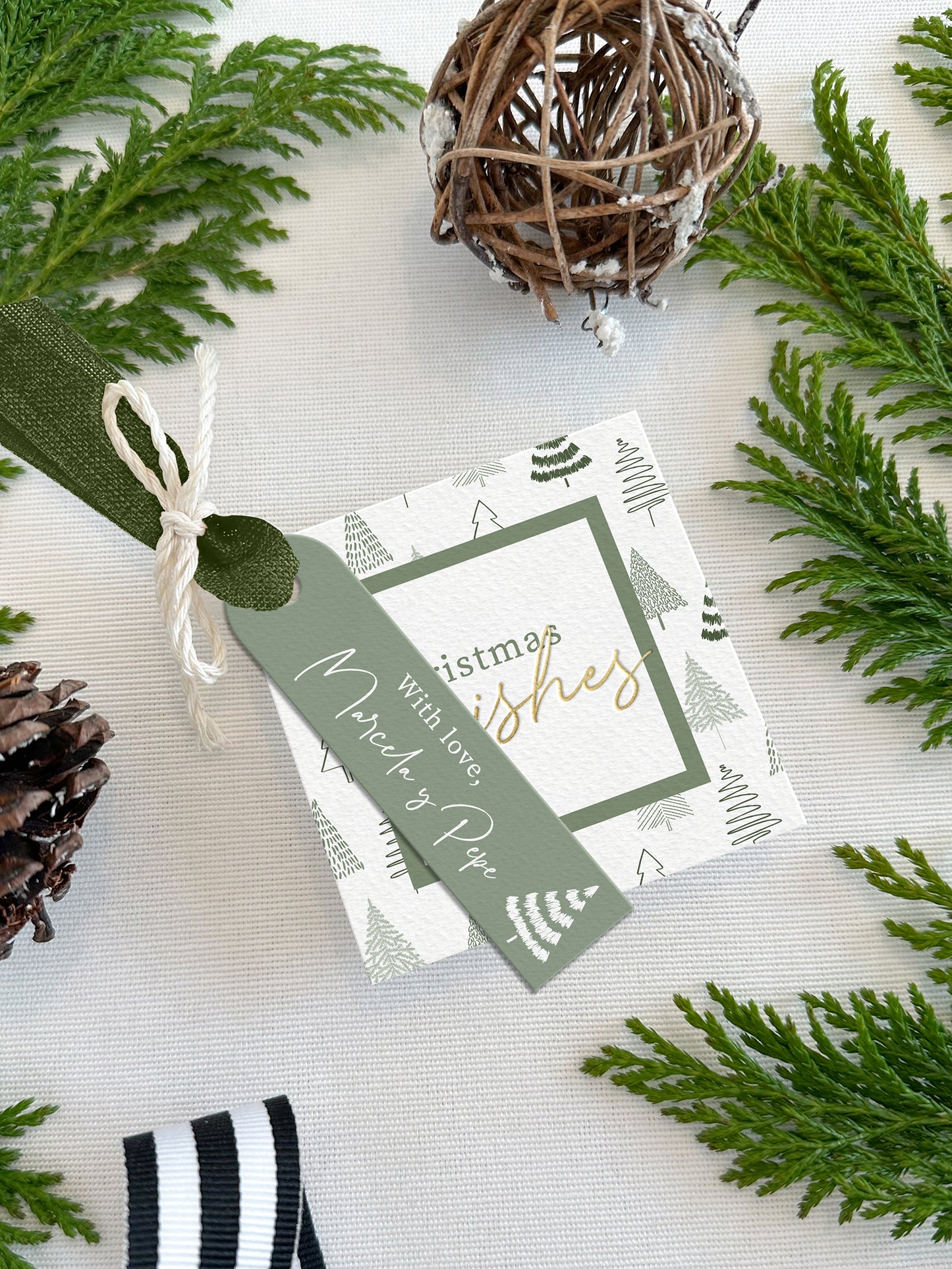 Personalized Christmas Gift Tags - Square