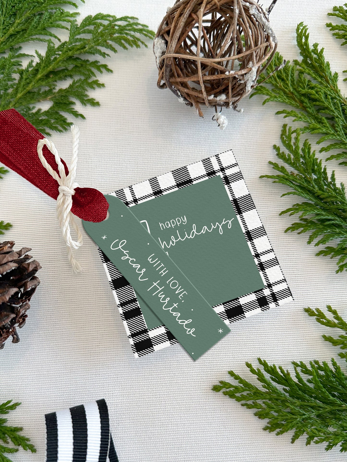 Personalized Christmas Gift Tags - Square