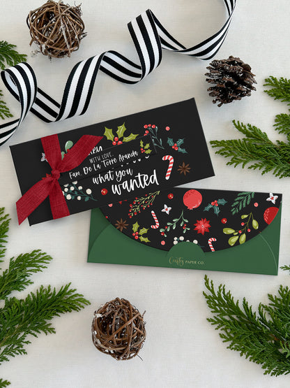 Personalized Christmas Money Envelopes