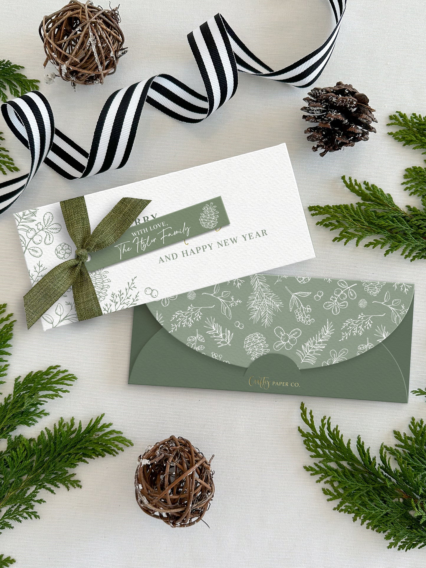 Personalized Christmas Money Envelopes