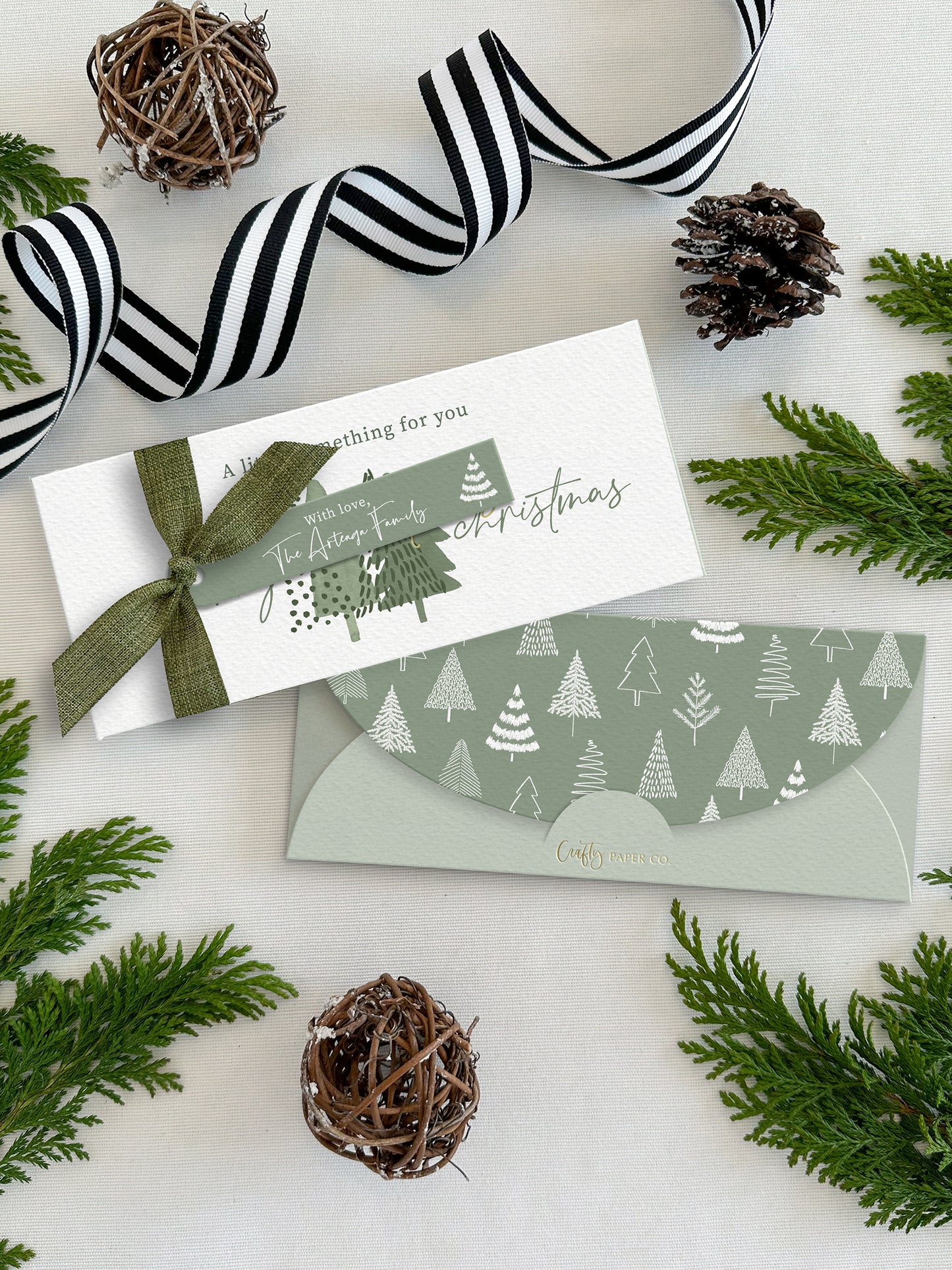 Personalized Christmas Money Envelopes