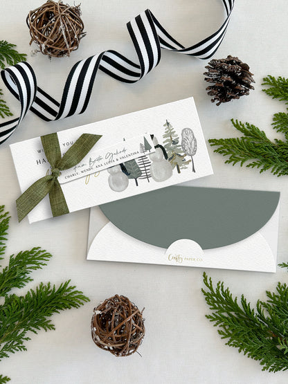 Personalized Christmas Money Envelopes