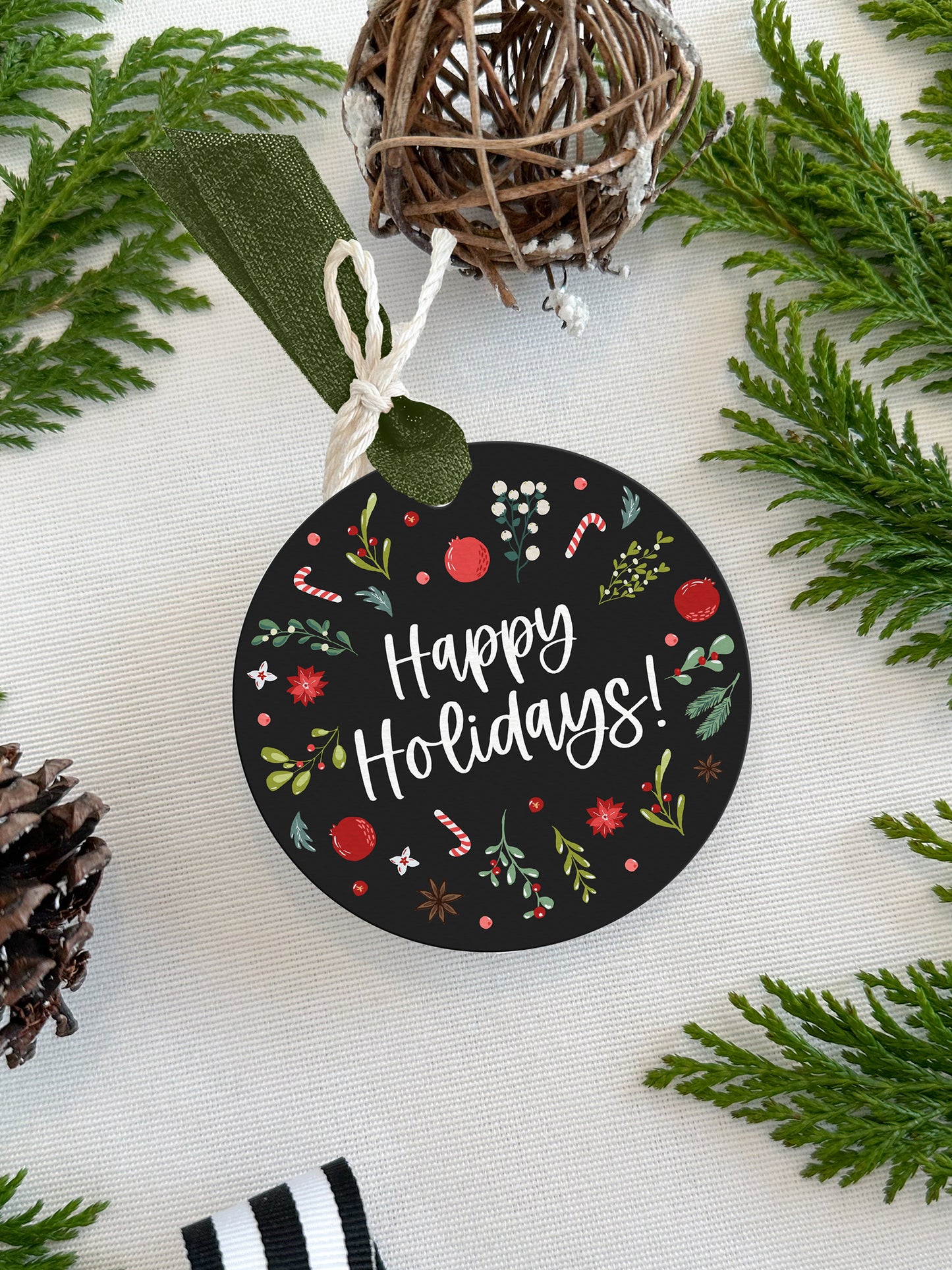 Personalized Christmas Gift Tags - Round