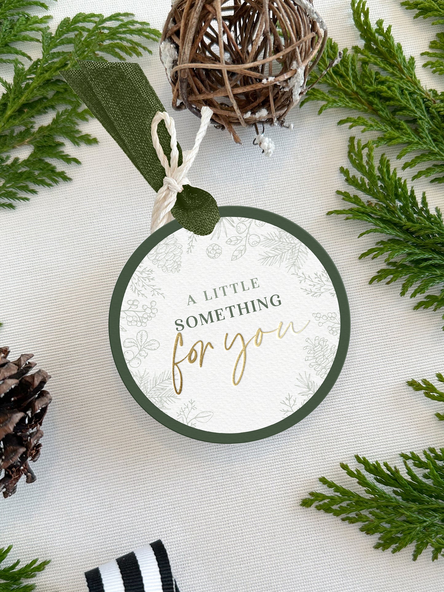 Personalized Christmas Gift Tags - Round