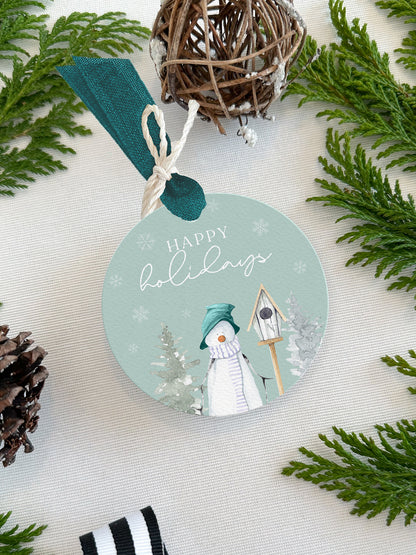 Personalized Christmas Gift Tags - Round