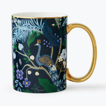 Peacock Porcelain Mug