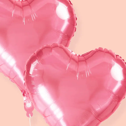 Pink Heart Foil Balloons