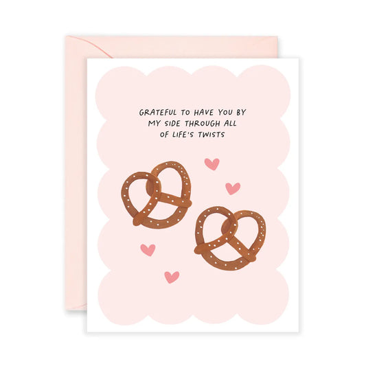 Pretzel Life Twists Greeting Card