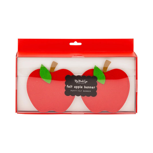 Puffy Felt Apple Banner