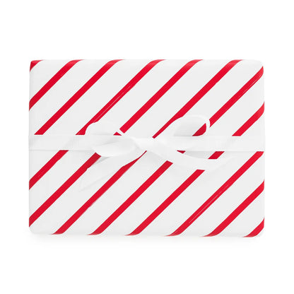 Red Diagonal Stripe Wrapping Paper