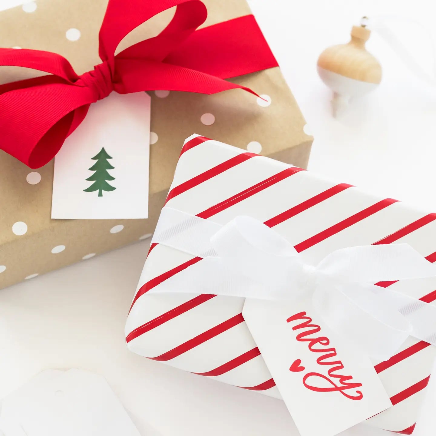 Red Diagonal Stripe Wrapping Paper